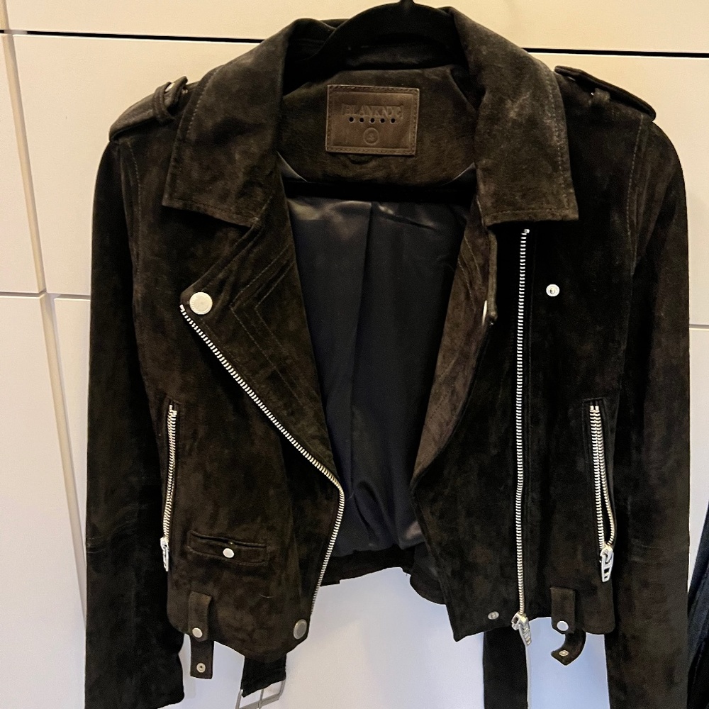 Never worn Suede Moto Jacket
